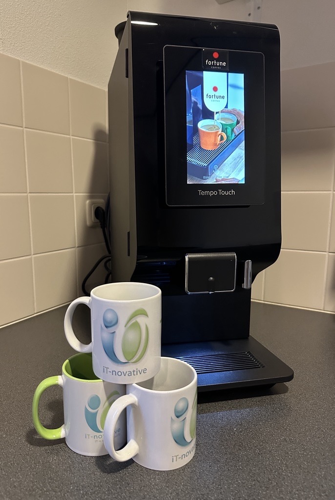Koffiehoek op het kantoor van iT-novative in Beuningen